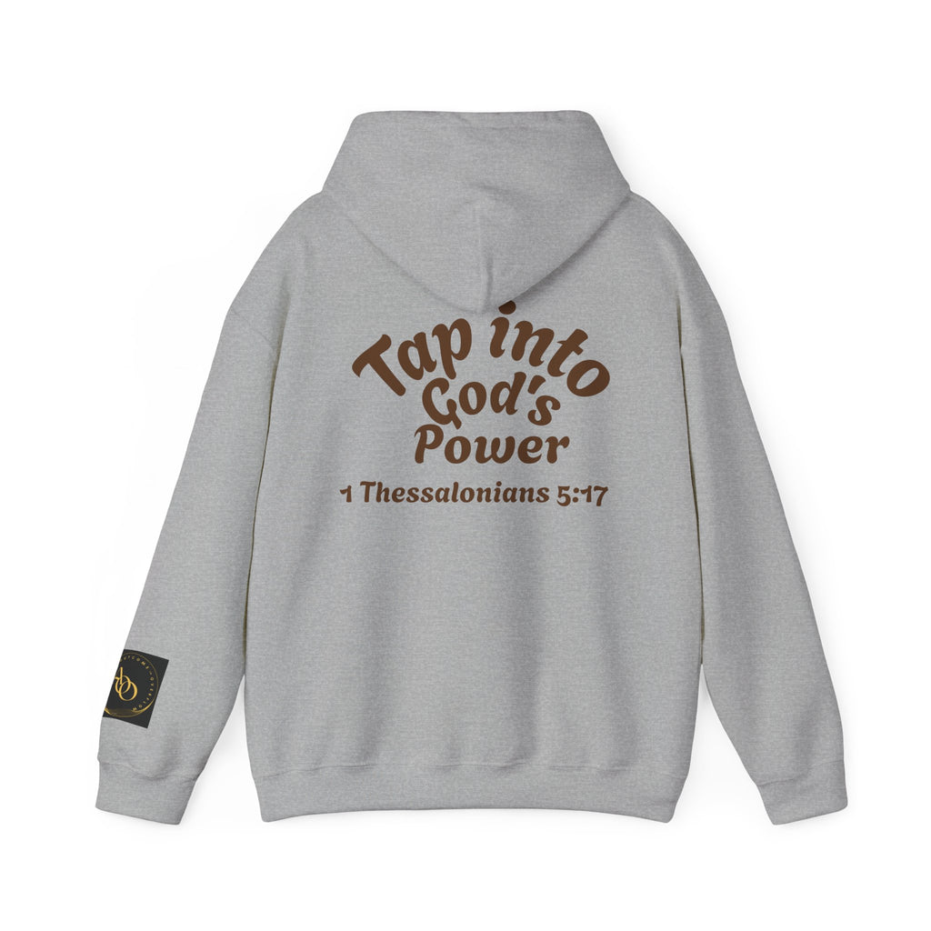 AOO Faith in Action Hoodie. Pray-Tap into God's Power Unisex Hoodie.