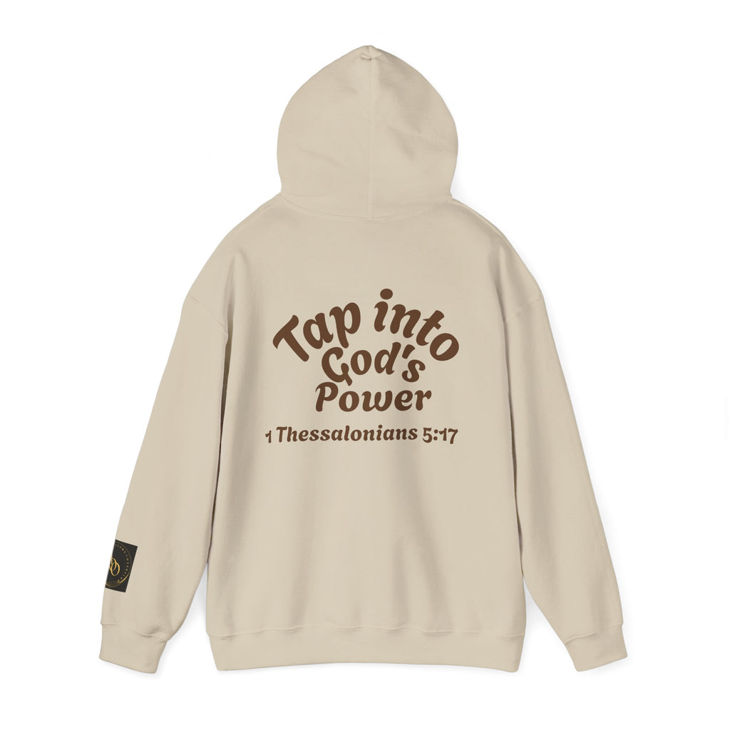 AOO Faith in Action Hoodie. Pray-Tap into God's Power Unisex Hoodie.